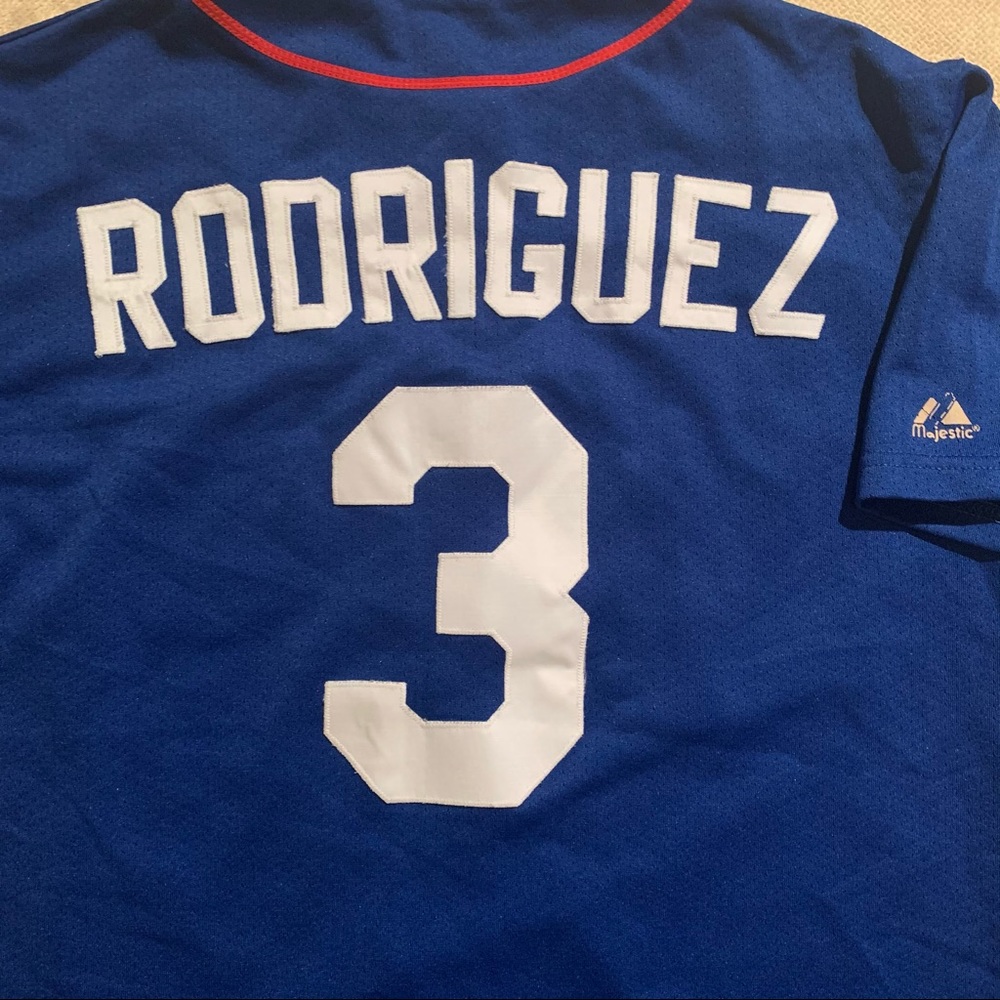 A-Rod Rangers Road Jersey Sewn